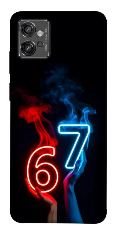 Чохол itsPrint Hands Six Seven для Motorola Moto G32, написи, купити оптом з доставкою