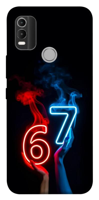 Чохол itsPrint Hands Six Seven для Nokia C21 Plus, написи, купити оптом з доставкою