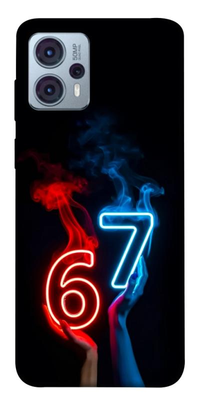 Чохол itsPrint Hands Six Seven для Motorola Moto G23, написи, купити оптом з доставкою