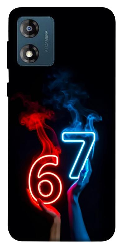 Чохол itsPrint Hands Six Seven для Motorola Moto E13, написи, купити оптом з доставкою