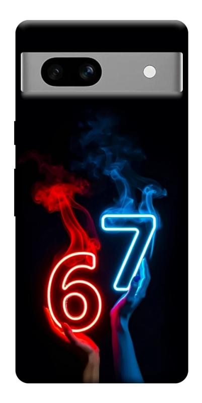 Чехол itsPrint Hands Six Seven для Google Pixel 7a, надписи, купить оптом с доставкой