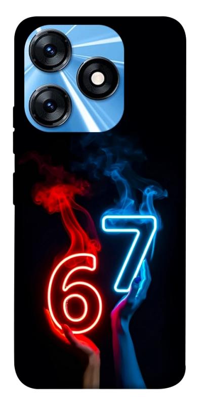Чохол itsPrint Hands Six Seven для TECNO Spark 10 Pro, написи, купити оптом з доставкою