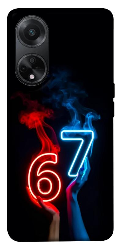 Чохол itsPrint Hands Six Seven для Oppo A58 4G, написи, купити оптом з доставкою