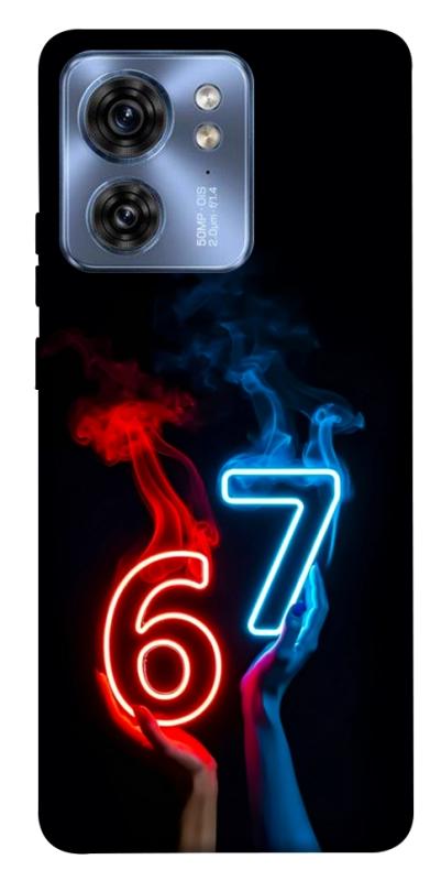 Чохол itsPrint Hands Six Seven для Motorola Edge 40, написи, купити оптом з доставкою