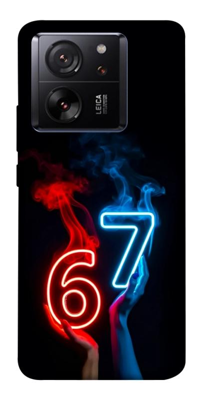 Чохол itsPrint Hands Six Seven для Xiaomi 13T, написи, купити оптом з доставкою