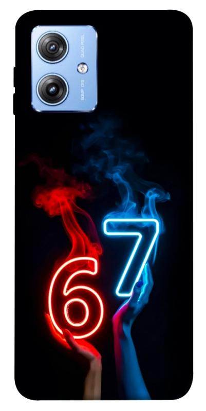 Чохол itsPrint Hands Six Seven для Motorola Moto G84, написи, купити оптом з доставкою