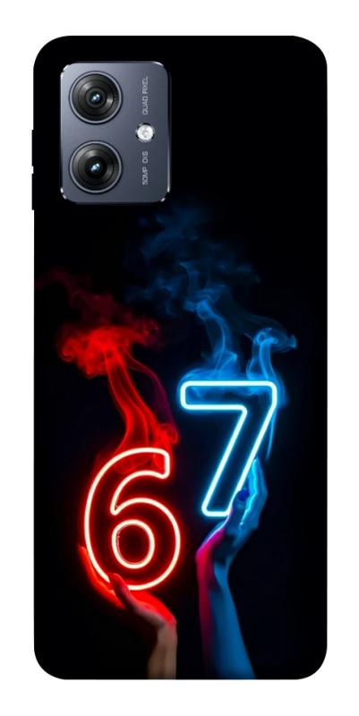 Чохол itsPrint Hands Six Seven для Motorola Moto G54, написи, купити оптом з доставкою