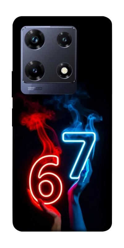 Чохол itsPrint Hands Six Seven для Infinix Note 30 Pro, написи, купити оптом з доставкою