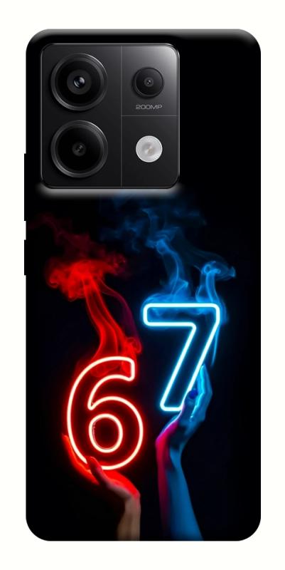Чохол itsPrint Hands Six Seven для Xiaomi Redmi Note 13 Pro 4G, написи, купити оптом з доставкою