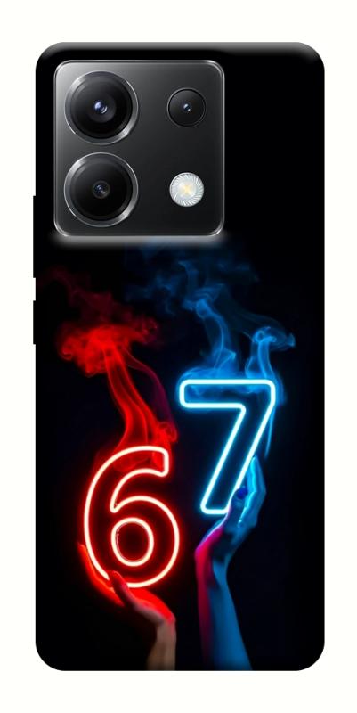 Чохол itsPrint Hands Six Seven для Xiaomi Poco X6, написи, купити оптом з доставкою