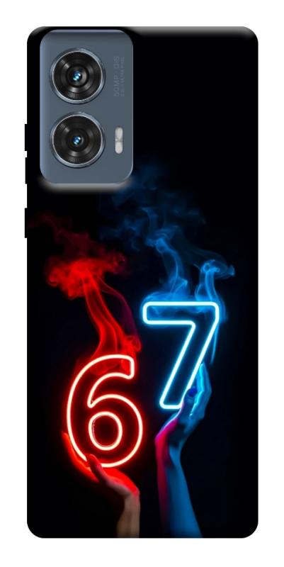 Чохол itsPrint Hands Six Seven для Motorola Edge 50 Fusion, написи, купити оптом з доставкою