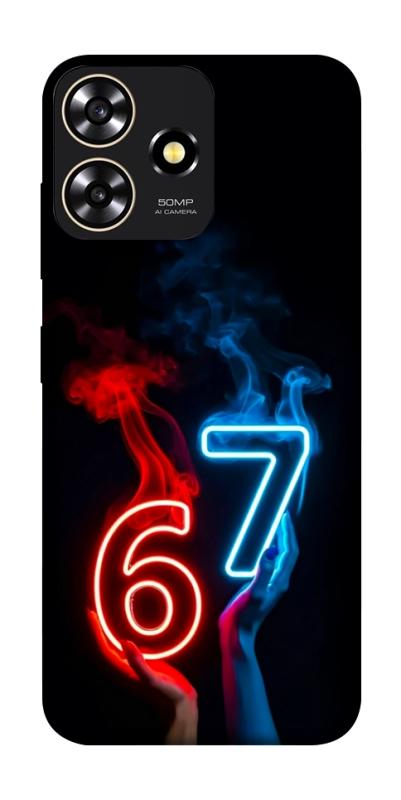 Чохол itsPrint Hands Six Seven для ZTE Blade A73 4G, написи, купити оптом з доставкою