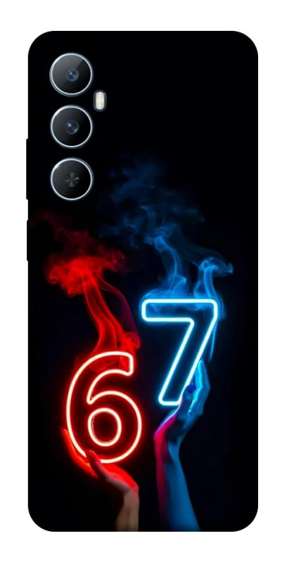 Чохол itsPrint Hands Six Seven для Realme C65 4G, написи, купити оптом з доставкою