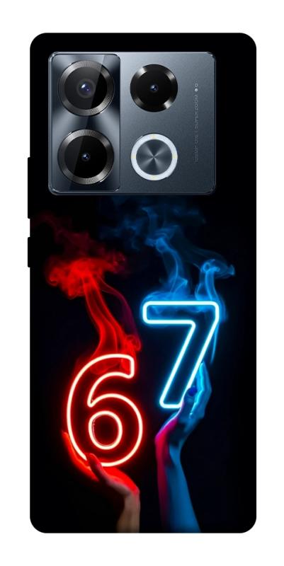 Чохол itsPrint Hands Six Seven для Infinix Note 40 Pro 4G, написи, купити оптом з доставкою