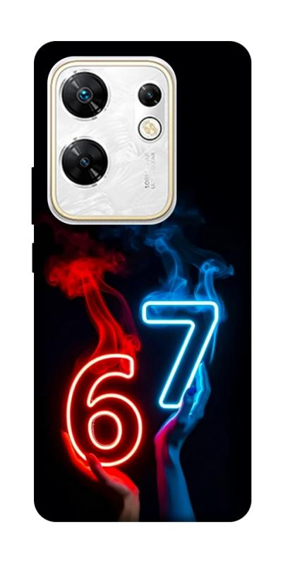 Чохол itsPrint Hands Six Seven для Infinix Zero 30 4G, написи, купити оптом з доставкою