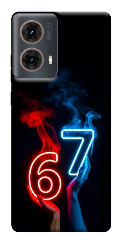 Чохол itsPrint Hands Six Seven для Motorola Moto G85, написи, купити оптом з доставкою