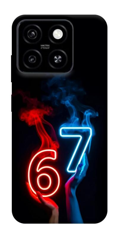 Чохол itsPrint Hands Six Seven для ZTE Blade A55 4G, написи, купити оптом з доставкою