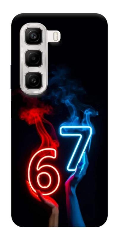 Чохол itsPrint Hands Six Seven для Infinix Hot 50 4G, написи, купити оптом з доставкою