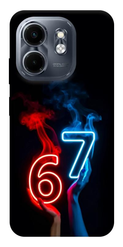 Чохол itsPrint Hands Six Seven для Infinix Smart 9 4G / Hot 50i, написи, купити оптом з доставкою