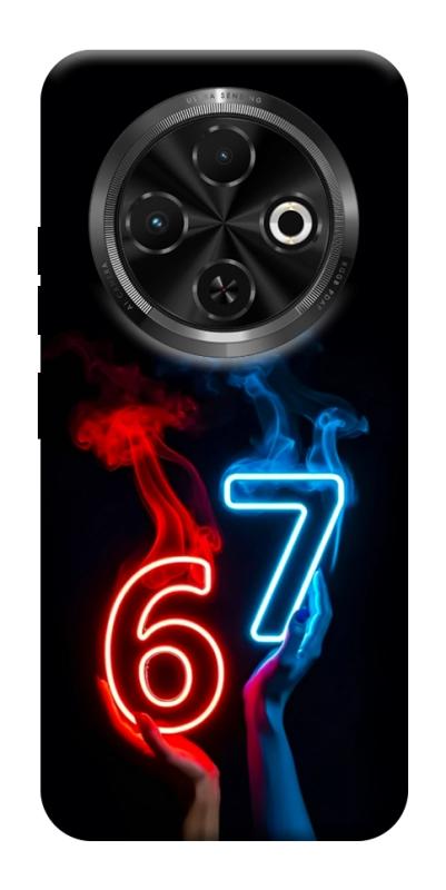 Чохол itsPrint Hands Six Seven для TECNO Spark 30C, написи, купити оптом з доставкою