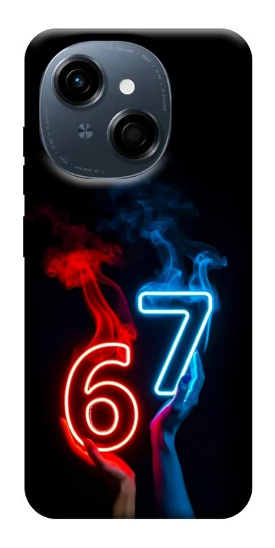 Чохол itsPrint Hands Six Seven для TECNO Spark Go 1, написи, купити оптом з доставкою