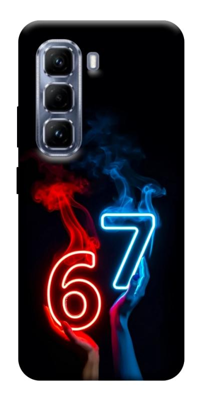 Чохол itsPrint Hands Six Seven для Infinix Hot 50 Pro, написи, купити оптом з доставкою