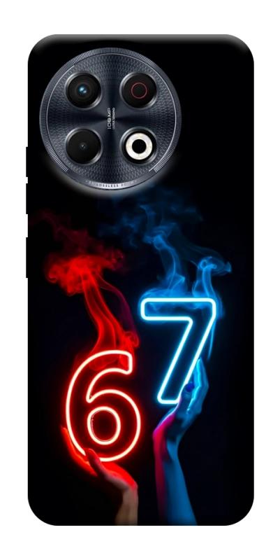 Чохол itsPrint Hands Six Seven для TECNO Spark 30 Pro (KL7), написи, купити оптом з доставкою
