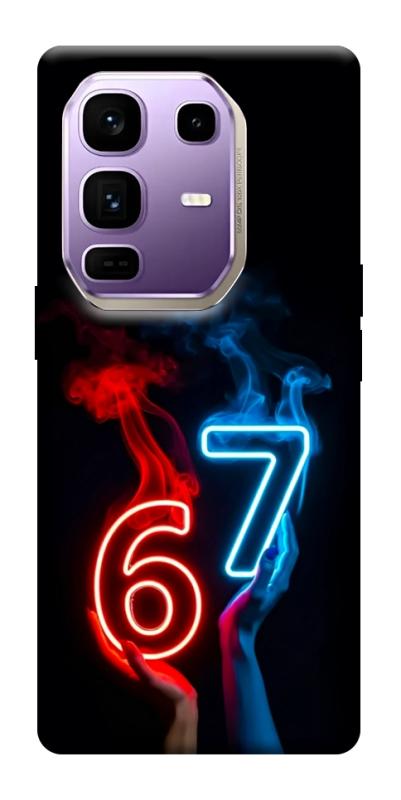 Чехол itsPrint Hands Six Seven для Infinix Note 50 Pro+, надписи, купить оптом с доставкой