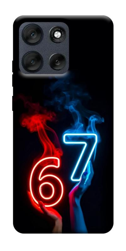 Чохол itsPrint Hands Six Seven для Motorola Moto G56 5G, написи, купити оптом з доставкою