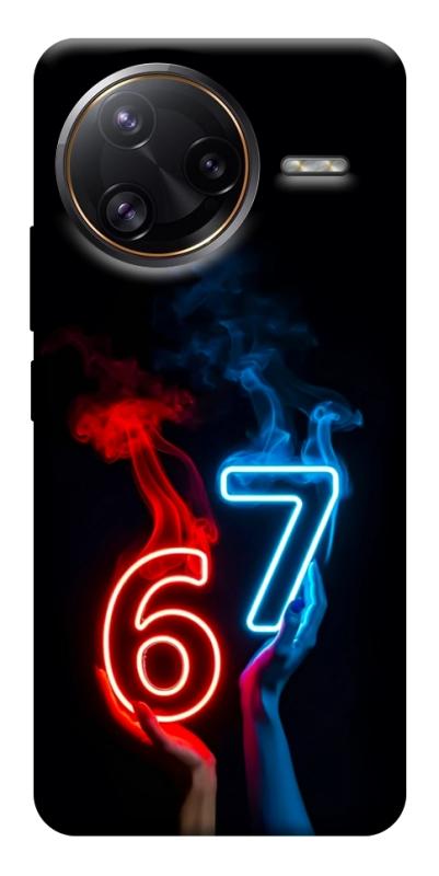 Чохол itsPrint Hands Six Seven для Xiaomi Poco F7, написи, купити оптом з доставкою