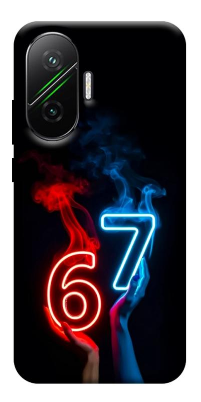 Чехол itsPrint Hands Six Seven для Xiaomi Poco F7, надписи, купить оптом с доставкой