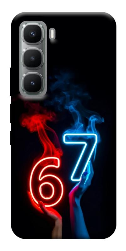 Чохол itsPrint Hands Six Seven для Infinix Hot 60i, написи, купити оптом з доставкою