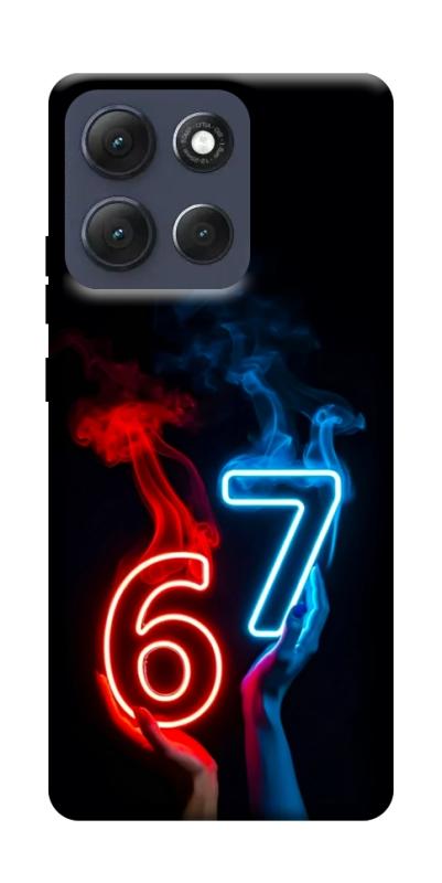 Чохол itsPrint Hands Six Seven для Motorola Moto G86 Power, написи, купити оптом з доставкою