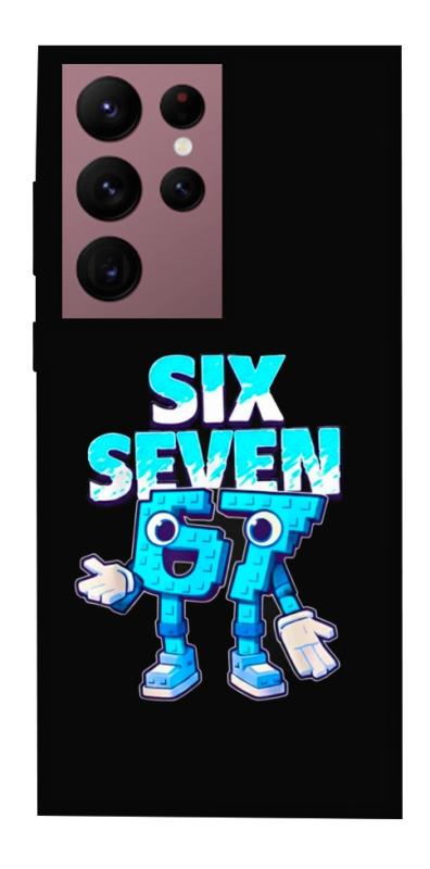 Чохол itsPrint Six Seven для Samsung Galaxy S22 Ultra, меми, купити оптом з доставкою