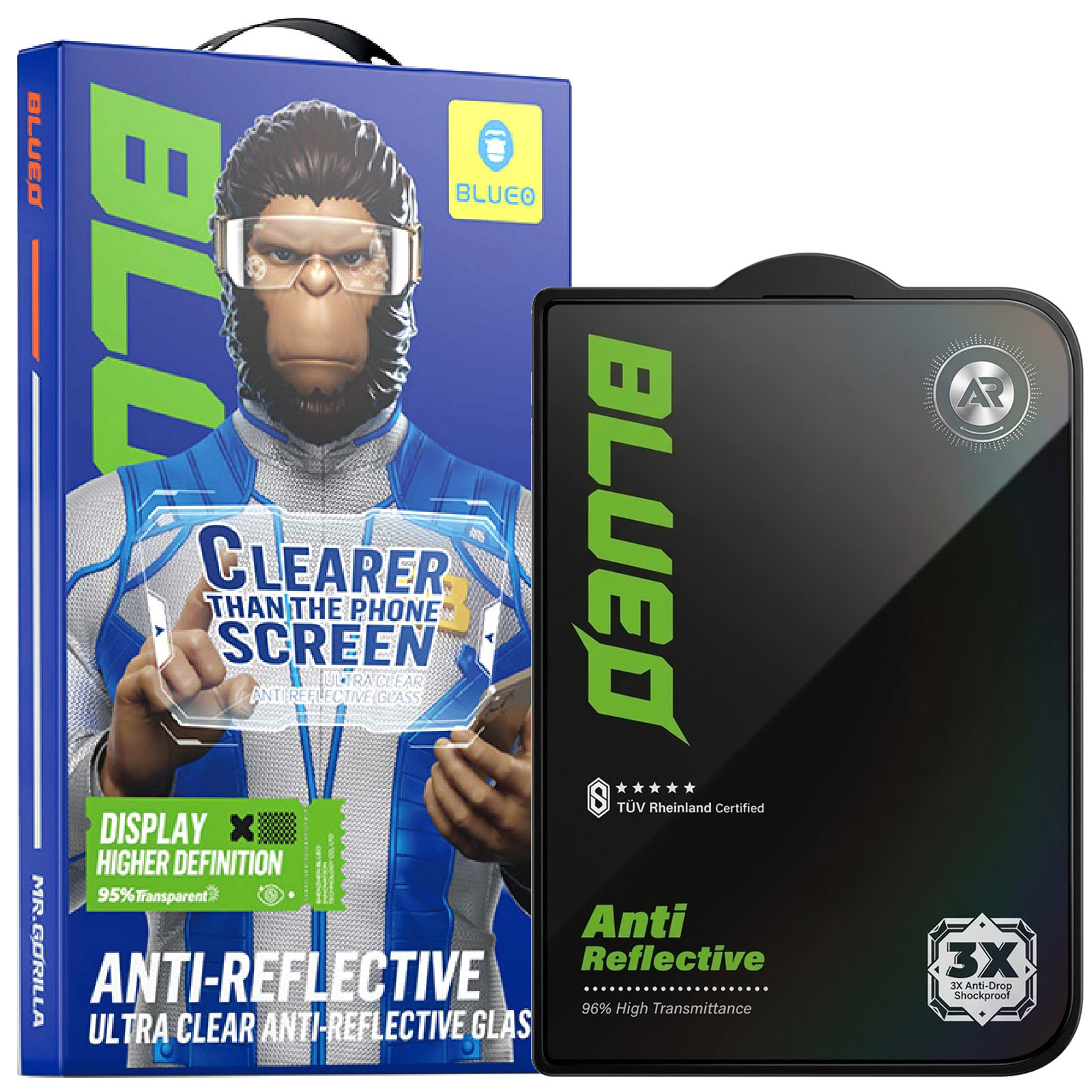 Защитное 2.5D стекло Blueo AR HD для Apple iPhone Duo (5.4"), Черный, Закаленное стекло, купить оптом с доставкой