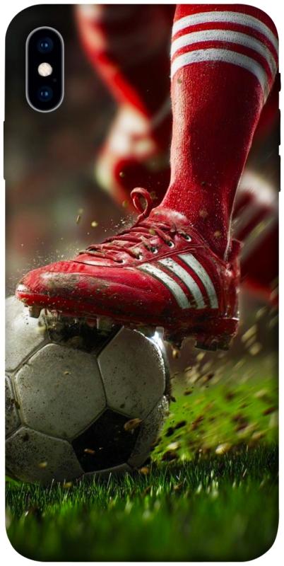 Чохол itsPrint Сlose up football для Apple iPhone X (5.8"), спорт, купити оптом з доставкою