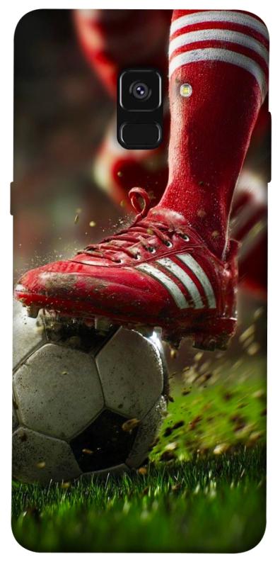 Чохол itsPrint Сlose up football для Samsung A530 Galaxy A8 (2018), спорт, купити оптом з доставкою