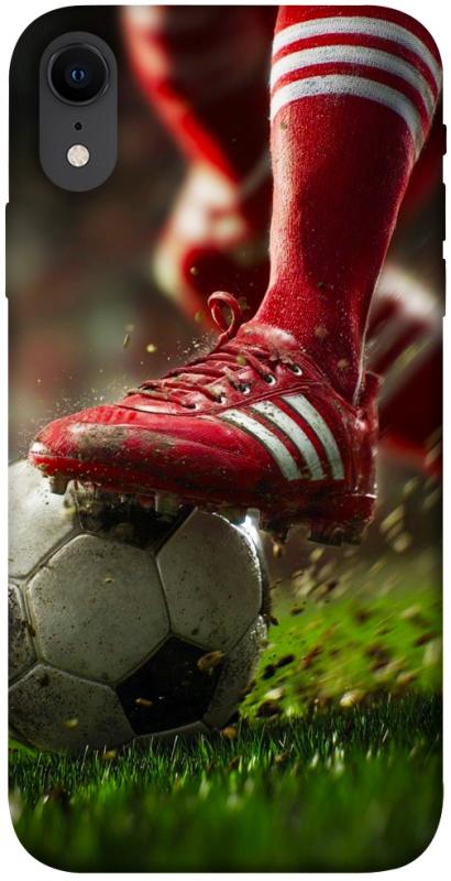 Чохол itsPrint Сlose up football для Apple iPhone XR (6.1"), спорт, купити оптом з доставкою