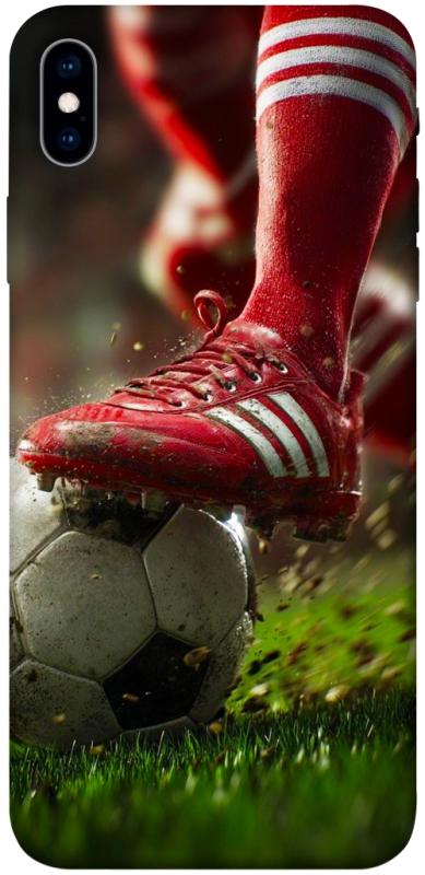 Чохол itsPrint Сlose up football для Apple iPhone XS Max (6.5"), спорт, купити оптом з доставкою