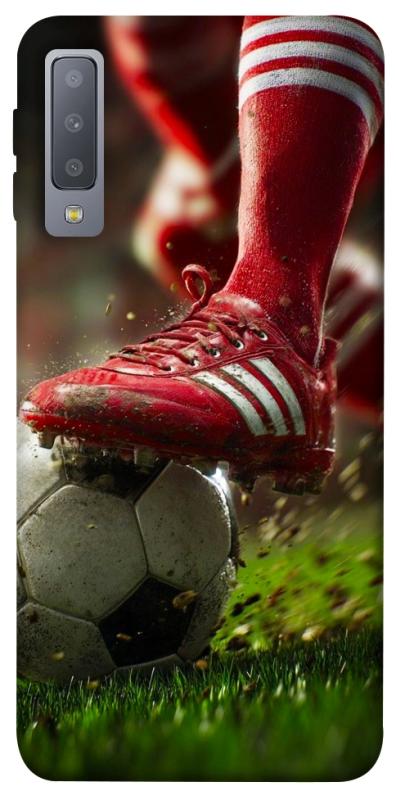 Чохол itsPrint Сlose up football для Samsung A750 Galaxy A7 (2018), спорт, купити оптом з доставкою