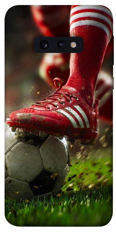 Чохол itsPrint Сlose up football для Samsung Galaxy S10e, спорт, купити оптом з доставкою