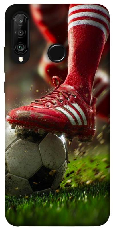 Чохол itsPrint Сlose up football для Huawei P30 lite, спорт, купити оптом з доставкою