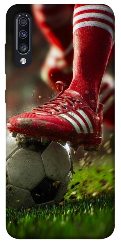 Чохол itsPrint Сlose up football для Samsung Galaxy A70 (A705F), спорт, купити оптом з доставкою
