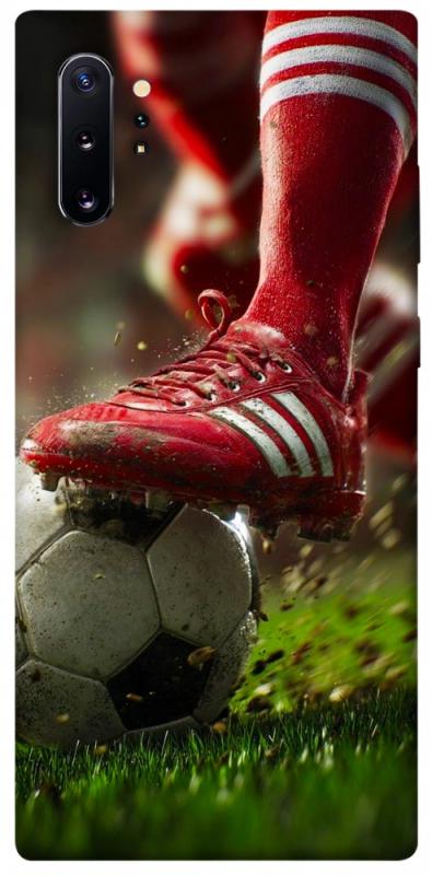 Чохол itsPrint Сlose up football для Samsung Galaxy Note 10 Plus, спорт, купити оптом з доставкою