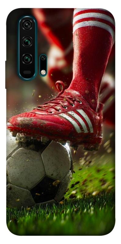 Чохол itsPrint Сlose up football для Huawei Honor 20 Pro, спорт, купити оптом з доставкою