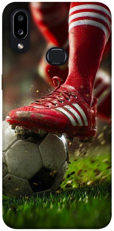 Чохол itsPrint Сlose up football для Samsung Galaxy A10s, спорт, купити оптом з доставкою