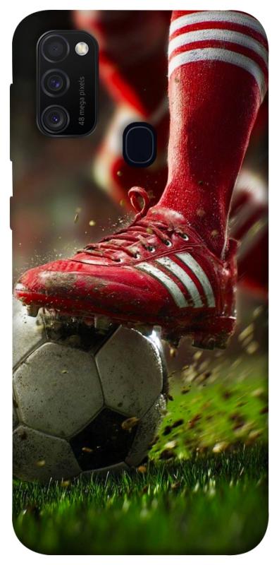 Чохол itsPrint Сlose up football для Samsung Galaxy M30s / M21, спорт, купити оптом з доставкою