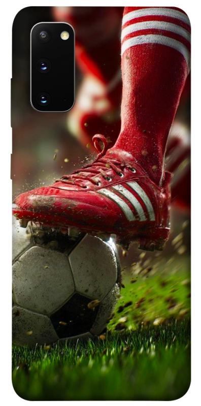 Чохол itsPrint Сlose up football для Samsung Galaxy S20, спорт, купити оптом з доставкою