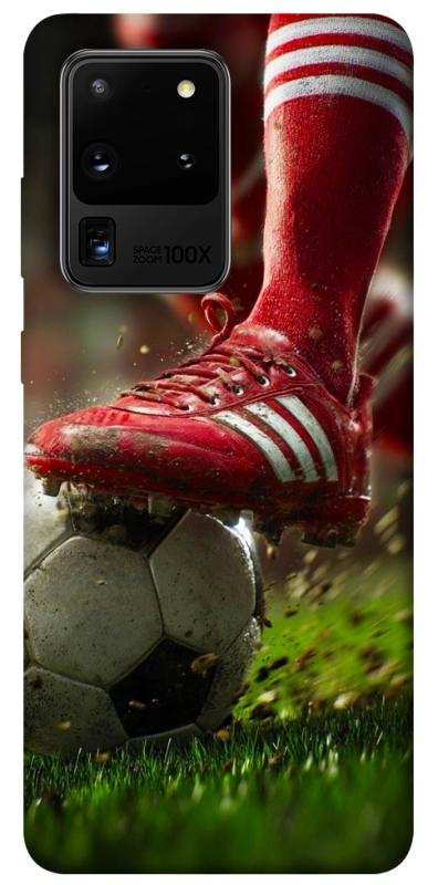 Чохол itsPrint Сlose up football для Samsung Galaxy S20 Ultra, спорт, купити оптом з доставкою