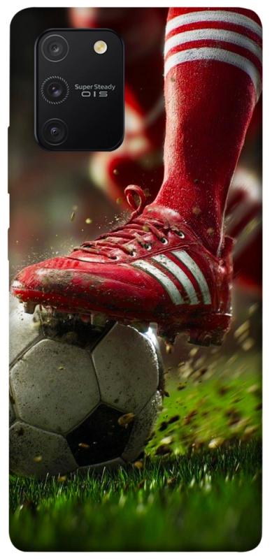 Чохол itsPrint Сlose up football для Samsung Galaxy S10 Lite, спорт, купити оптом з доставкою